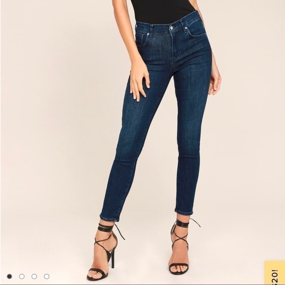 agolde Sophie High Rise Dark Wash Skinny